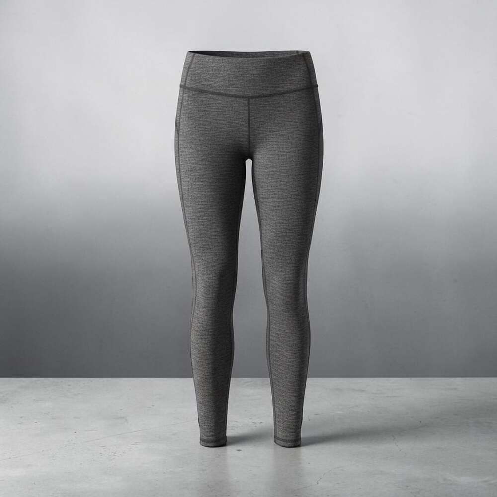 Athleta Revelation Tight Leggings Size M Grey Heather Yoga 305132
